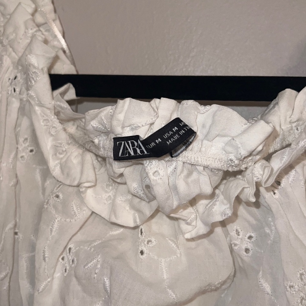 WHITE ZARA TOP - Picture 3 of 4